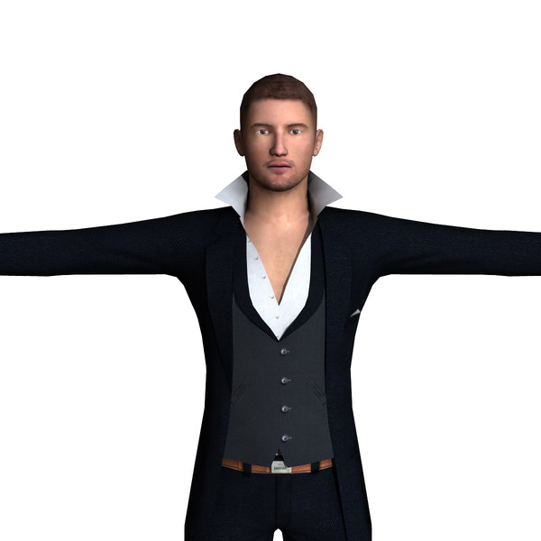 formal male 01 3d model - Formal Male 01 by ignisfatuus
